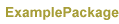 Example Package