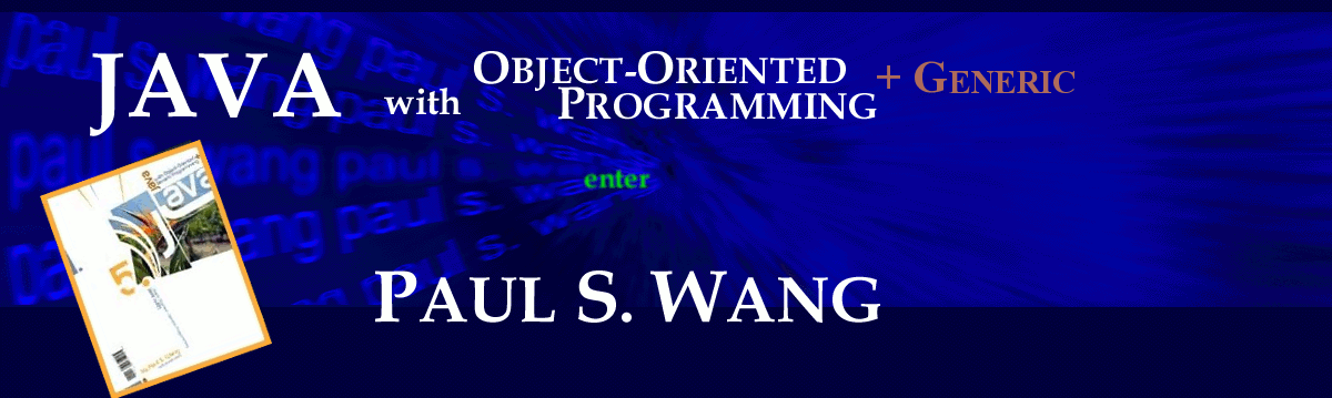 Java with Object-Oriented Programming textbook entry graphics